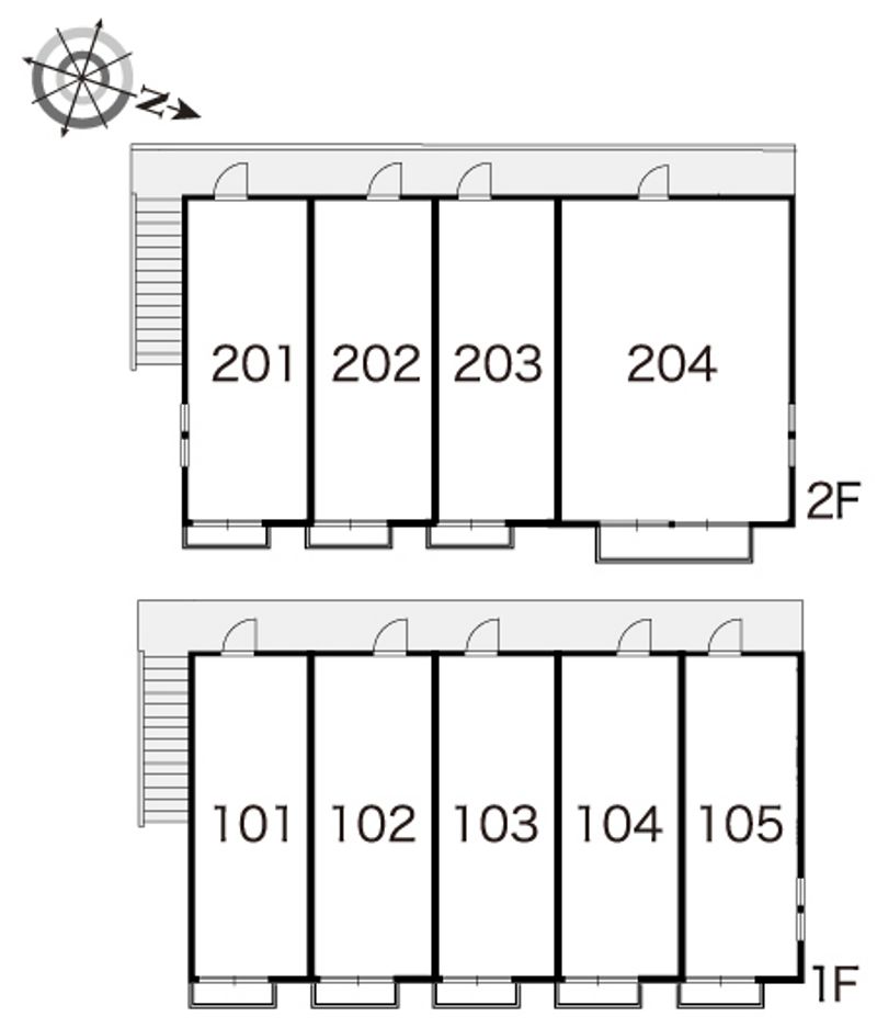 レオパレスセブン 間取配置図