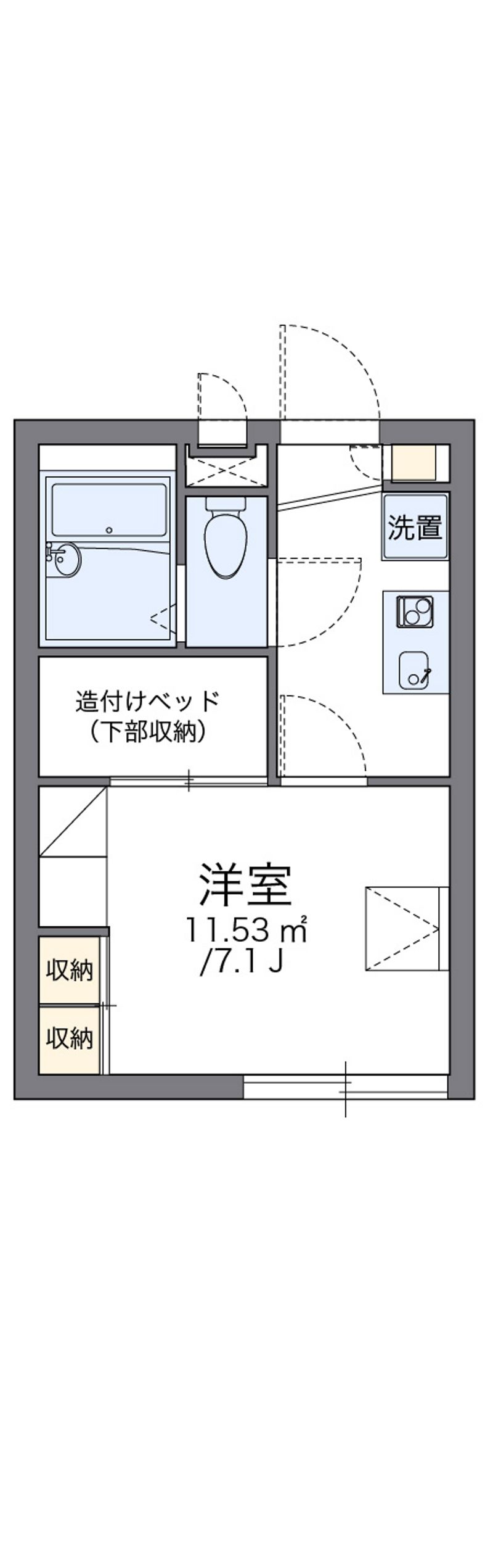 レオパレスエミナⅡ 間取図