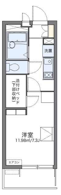 レオパレス光 間取り図