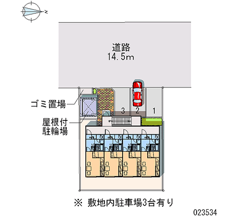 レオパレスソリッドステート 区画図