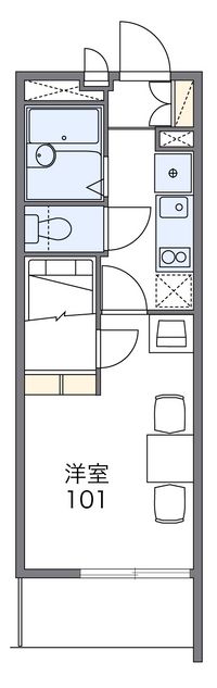 レオパレスハーベストステージ 間取り図