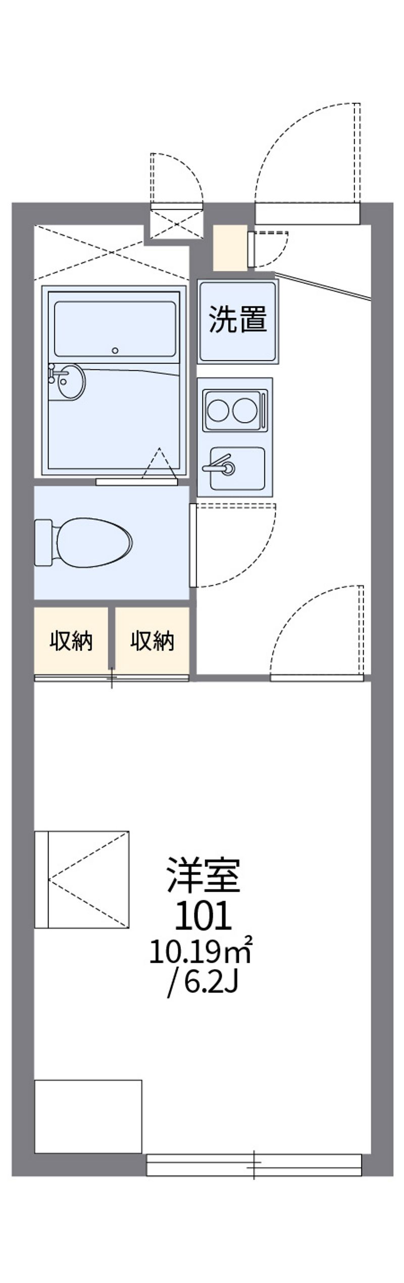 レオパレスアザレアヒルズ 間取図