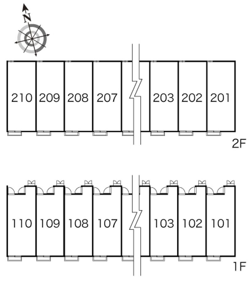 レオパレスバレーナ紅葉 間取配置図