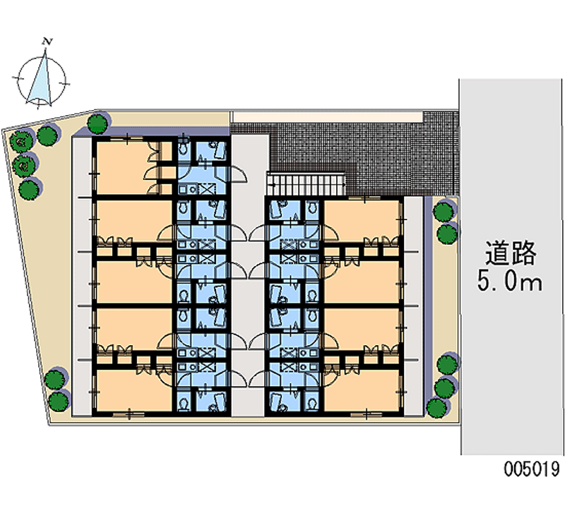 レオパレス藤枝田沼 区画図