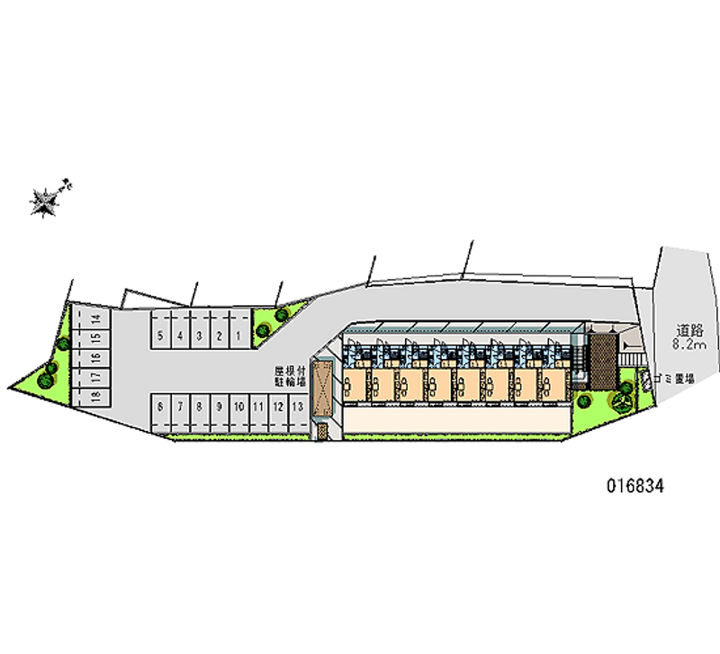 16834 Monthly parking lot