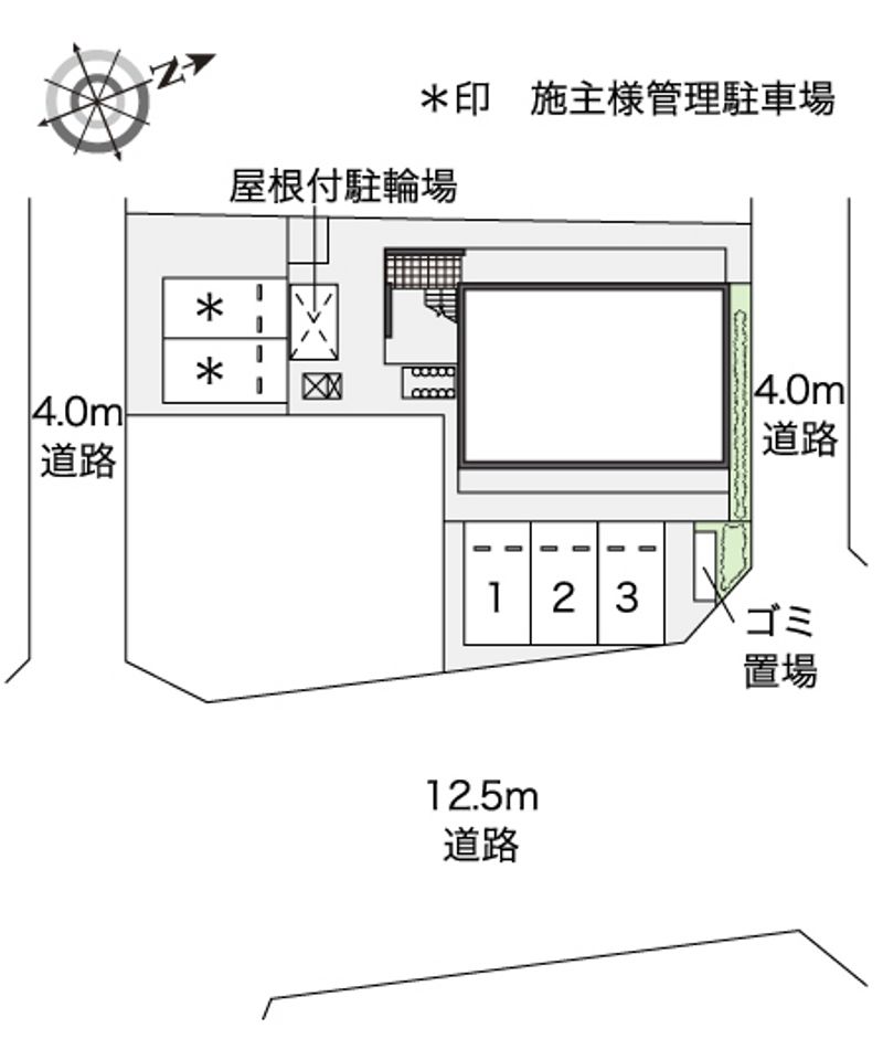 レオパレスリナフェリーチェ 配置図