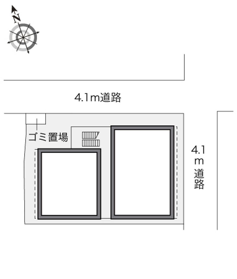 レオパレス富士見 配置図