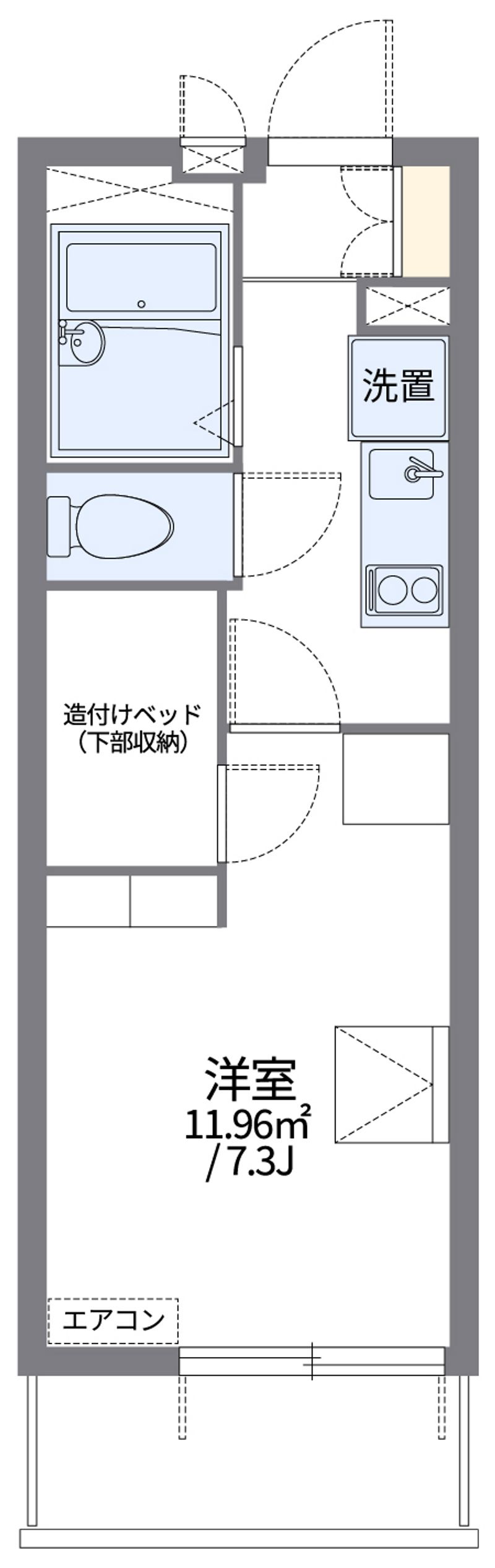 レオパレス幸 間取図