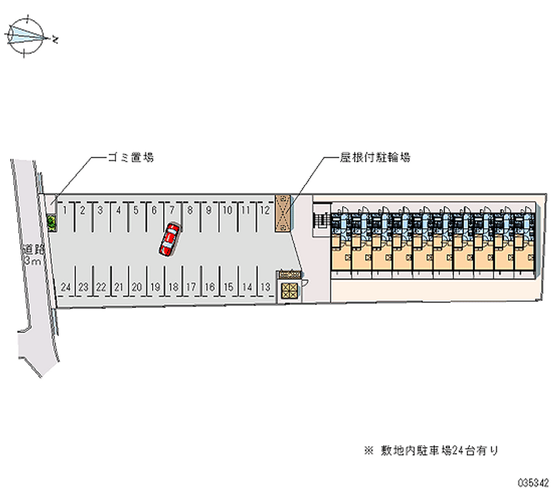 レオパレスＩＹＯ 月極駐車場