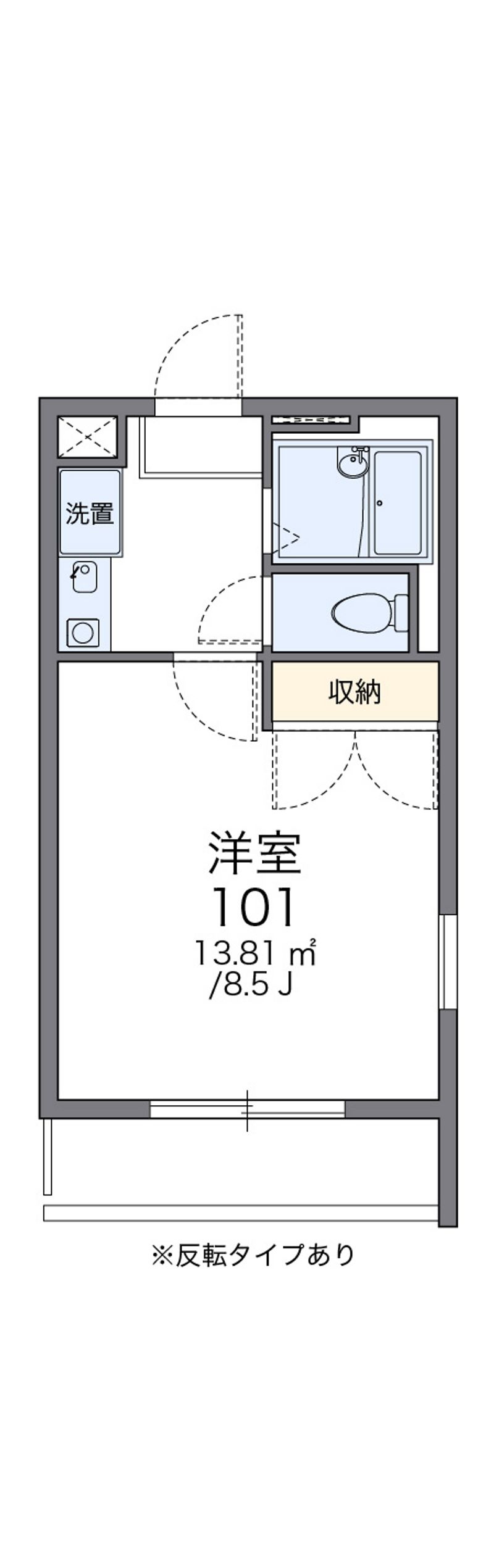 レオパレスアール 間取図