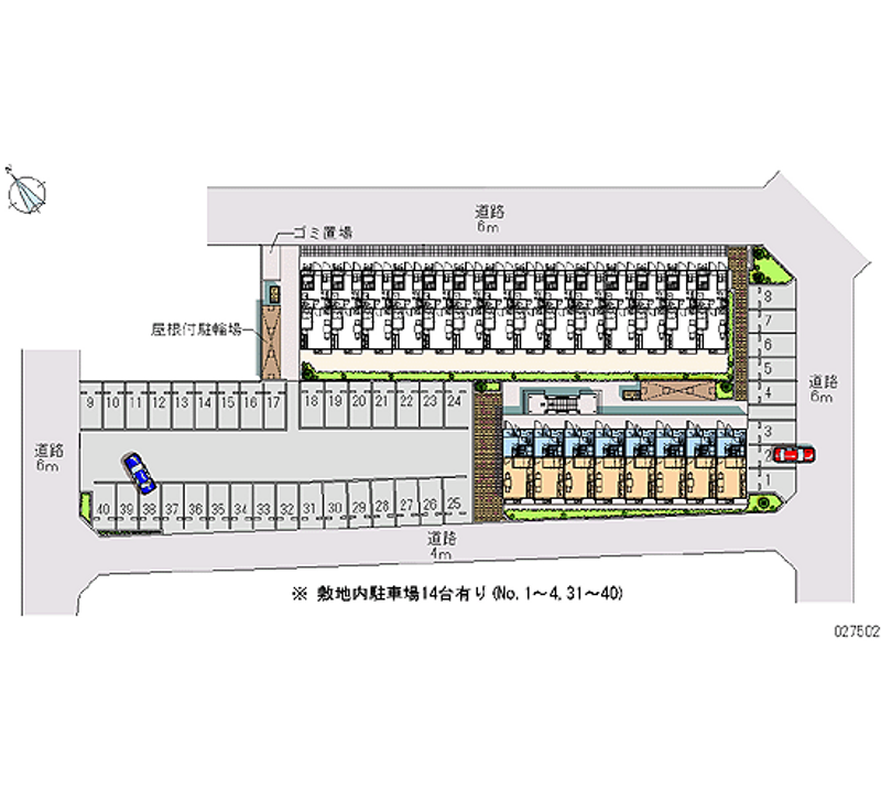 27502 bãi đậu xe hàng tháng