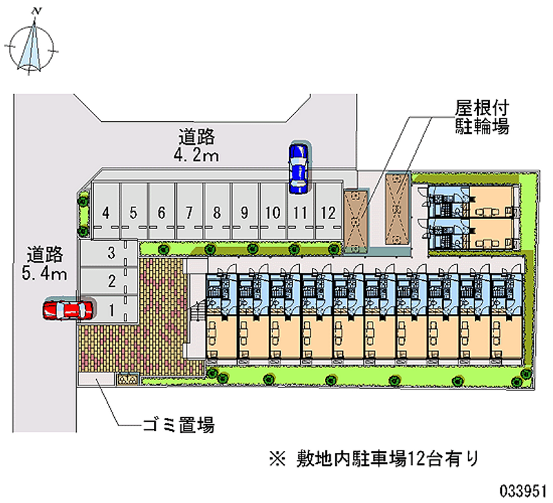 レオパレス小和田 月極駐車場