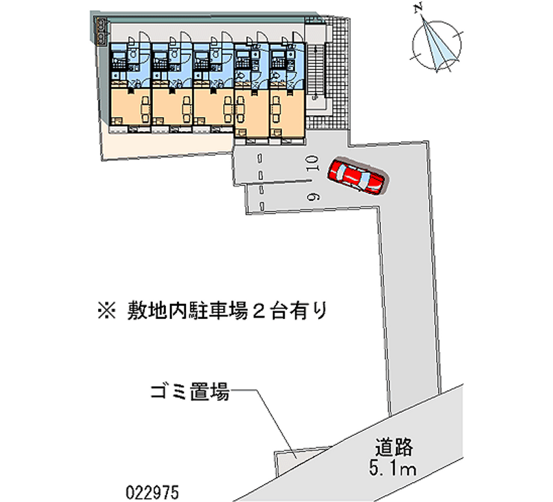 レオパレスネイティブⅡ 月極駐車場