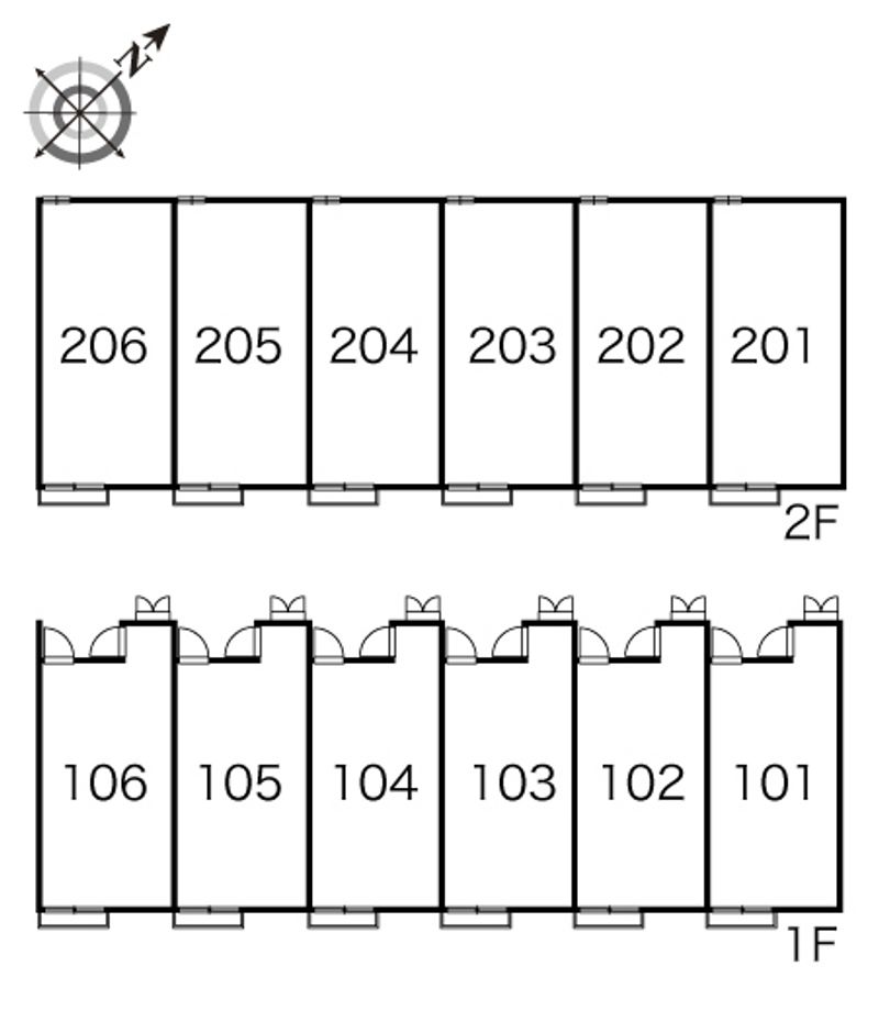 レオパレスサンハイム 間取り配置図
