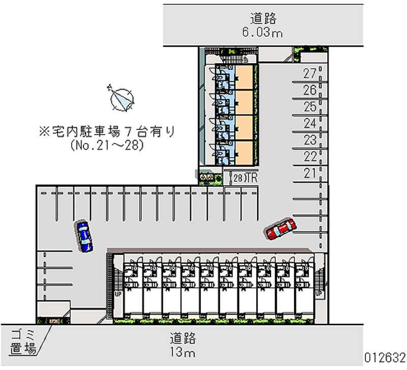 レオパレスプランドールⅡ 月極駐車場