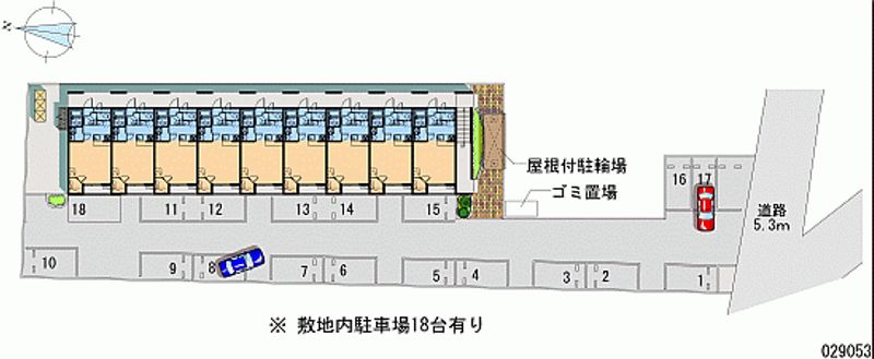 レオパレスアムール　ＩＷＡＯⅡ 月極駐車場