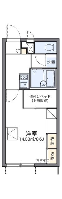 レオパレスポプラⅡ 間取り図