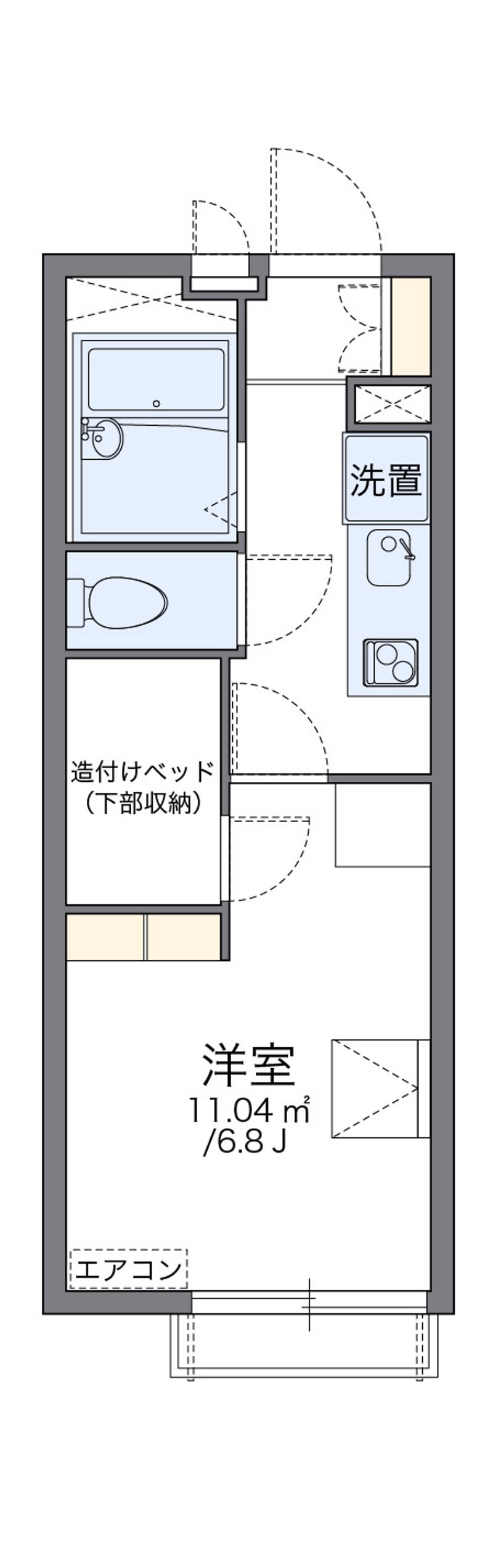 レオパレスＨＡＭＡＤＡ今池Ⅰ 間取図