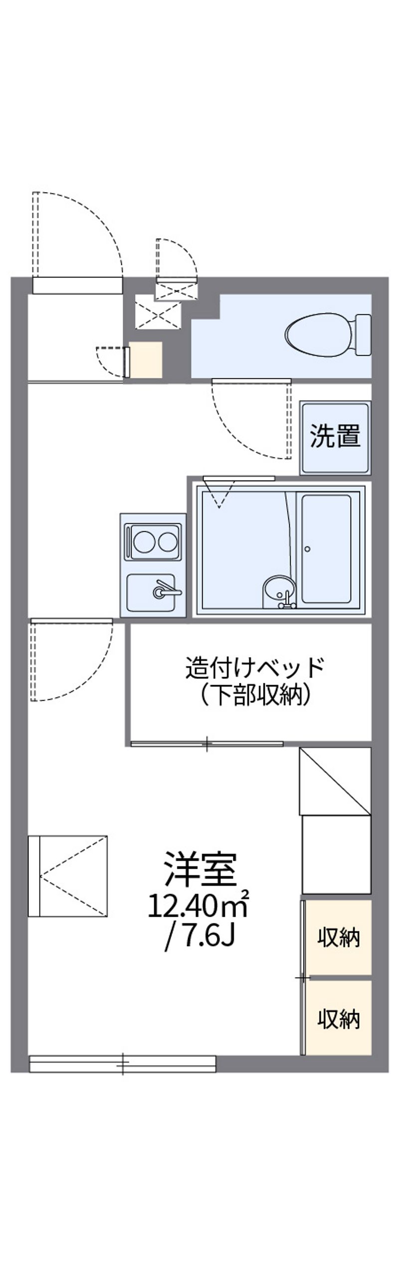 レオパレス浜龍３ 間取図