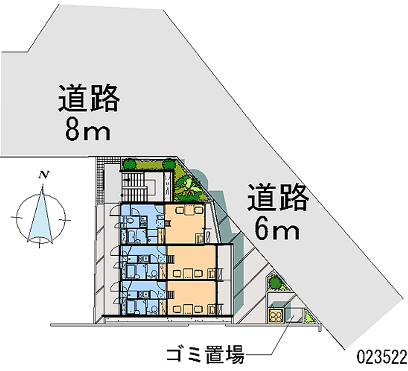 レオパレス北小岩 区画図