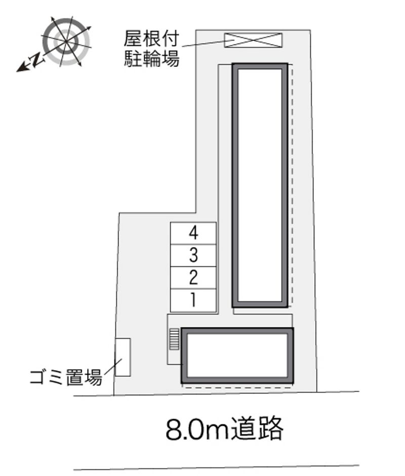 レオパレスアクシスⅡ 配置図
