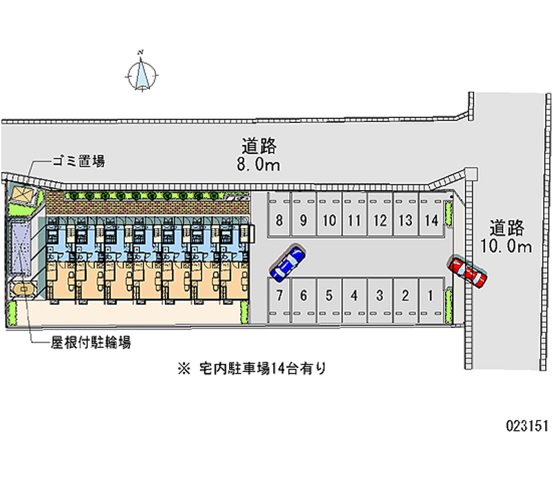 23151 Monthly parking lot