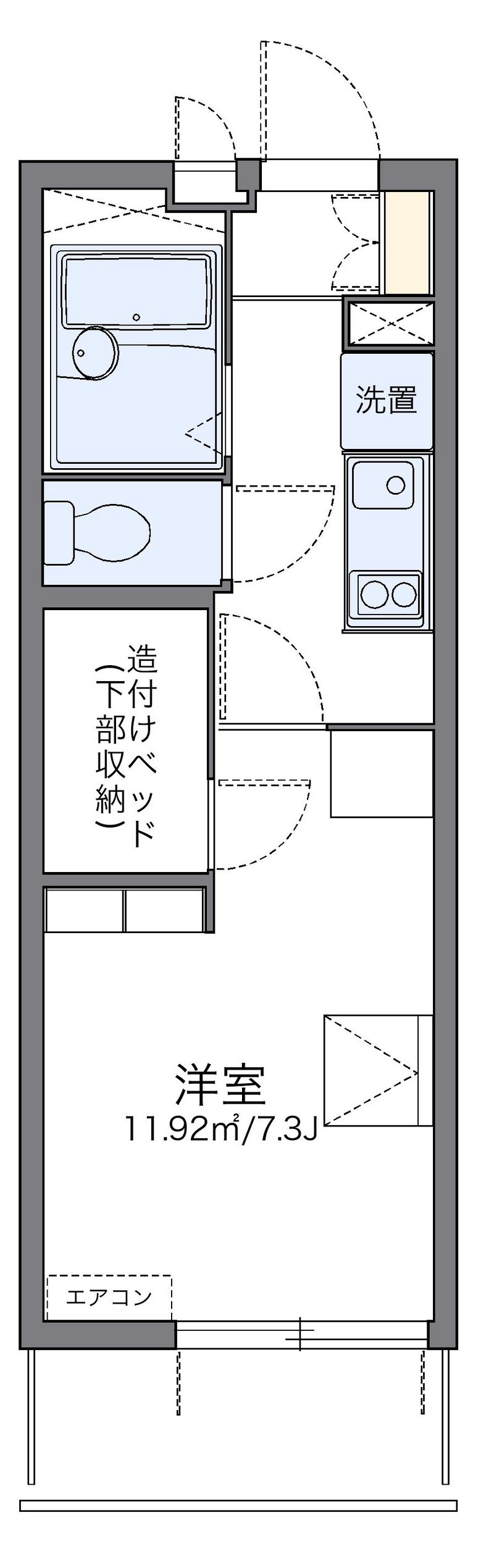 レオパレスシエル 間取図