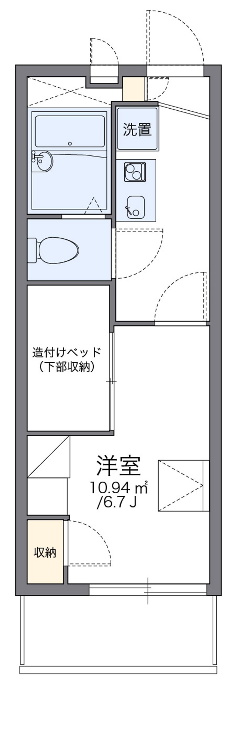 レオパレス西駅前 間取り