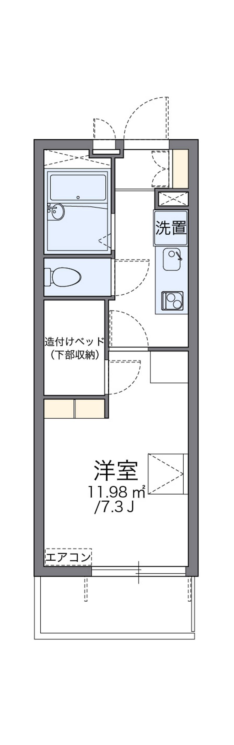 レオパレスアーチェロコル 間取図