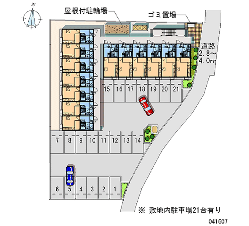 41607 Monthly parking lot