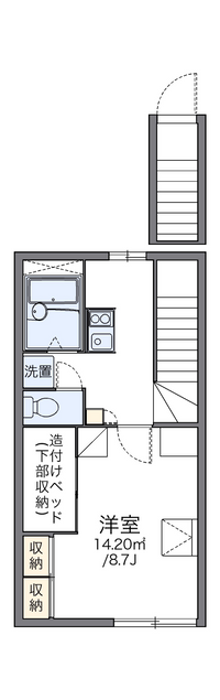 レオパレスロータス 間取り図