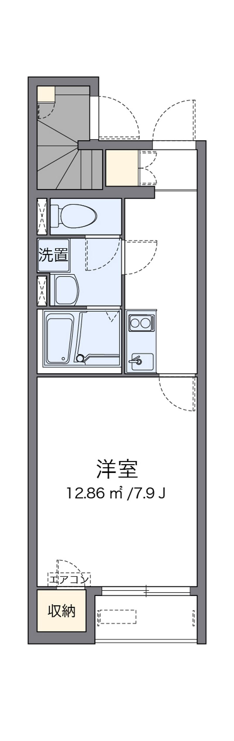 クレイノ西大寺 間取図
