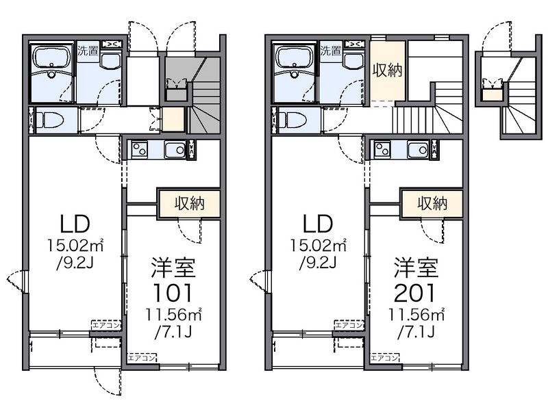 レオネクストコナ＆マム 間取図