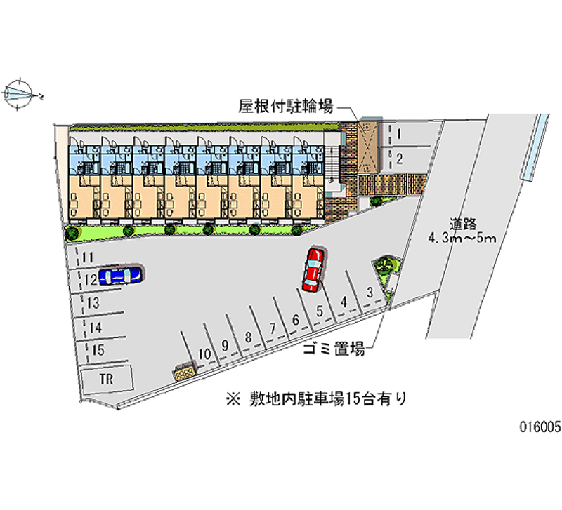 16005 Monthly parking lot