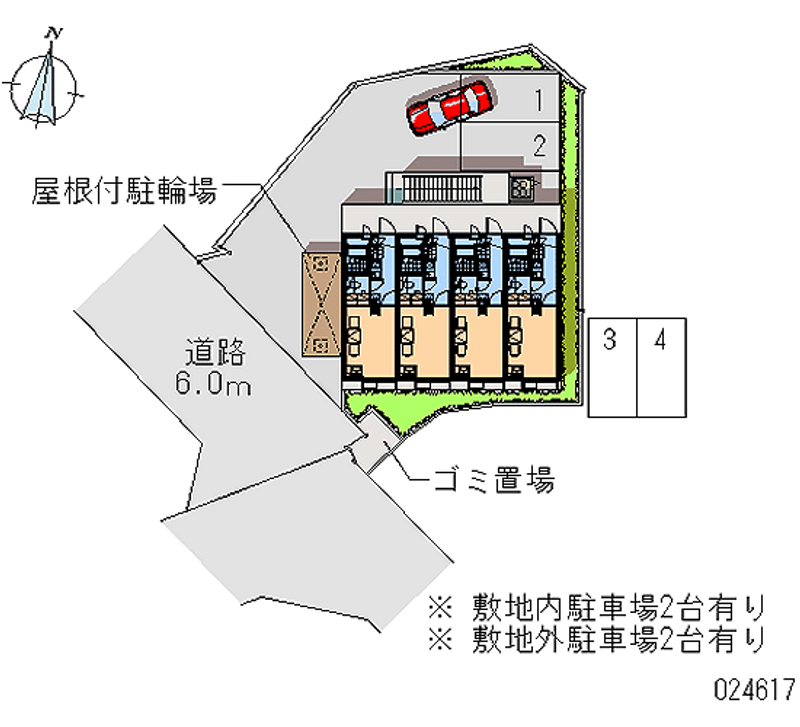 レオパレス南春日丘 区画図