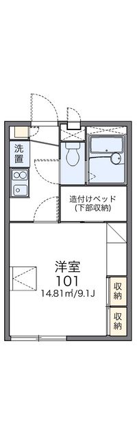 レオパレスＫＳＭ２１ 間取図