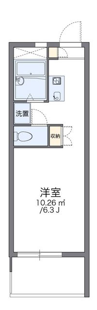 レオパレス東住吉 間取り図