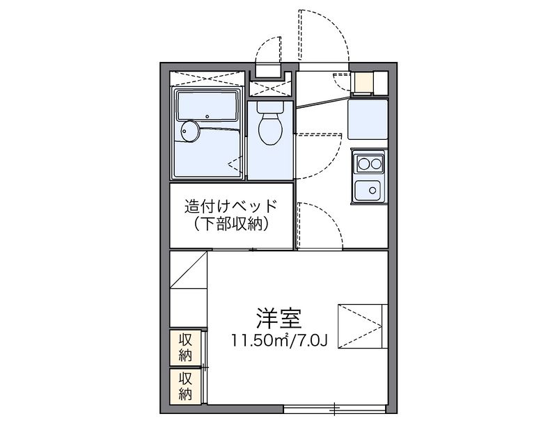 レオパレスラポール 間取図