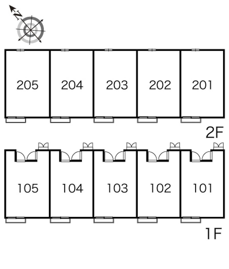 レオパレス八ヶ崎 間取り配置図