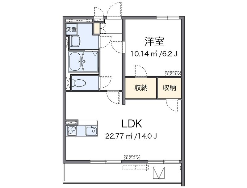 クレイノクレイン　ヒルズⅡ 間取図