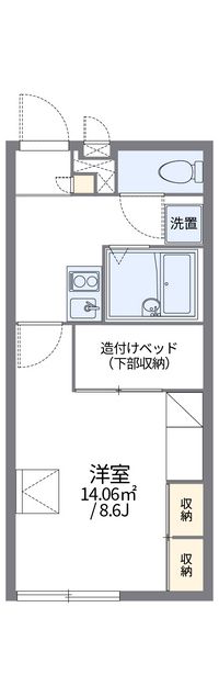 レオパレスコンフォール中野 間取り図