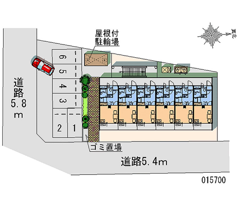 レオパレスＴ＆Ｔ 区画図