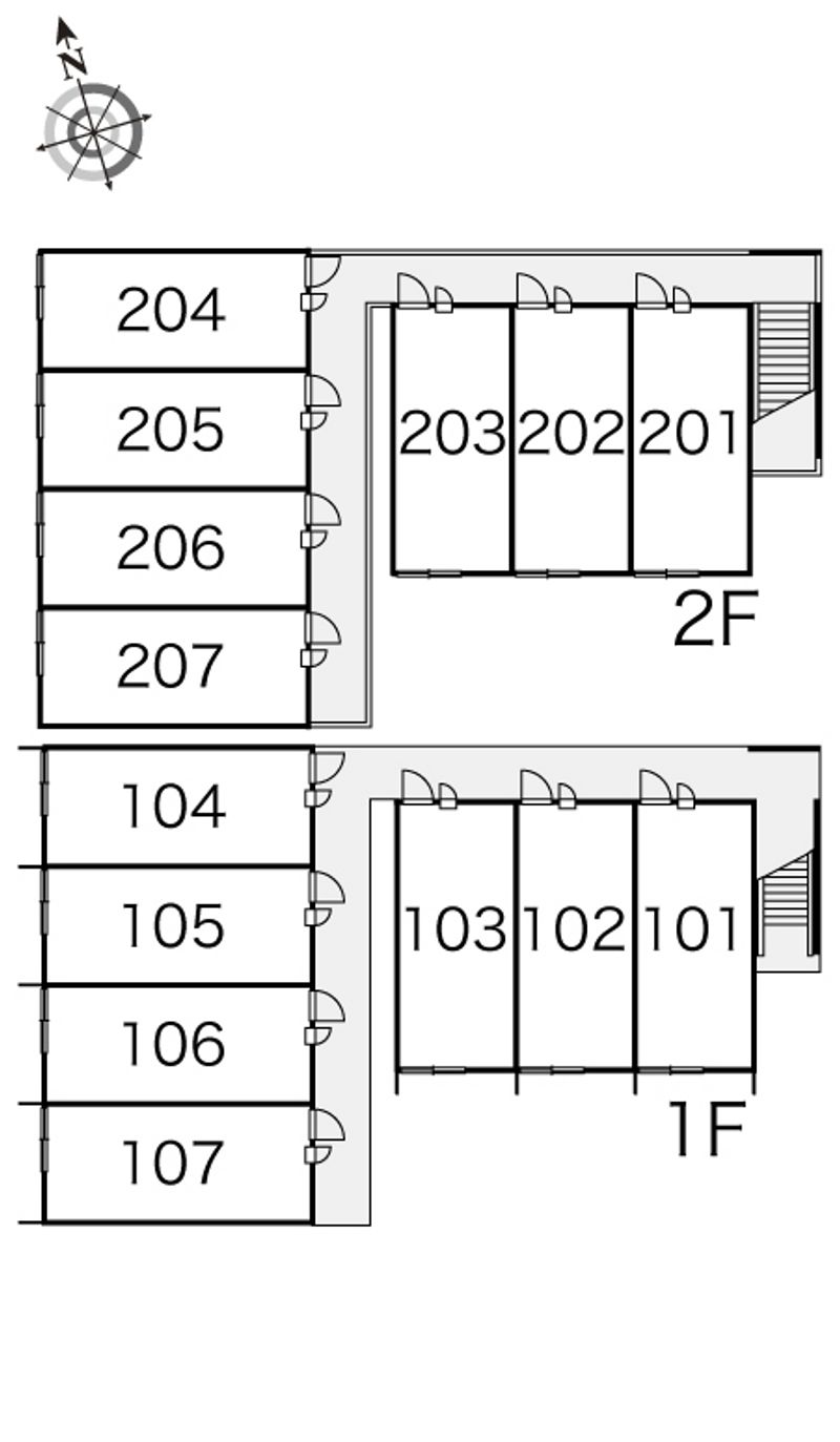 レオパレスミネルヴァ 間取配置図