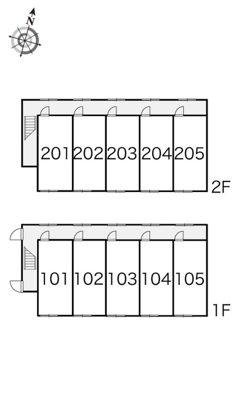 レオパレス蘭 間取配置図