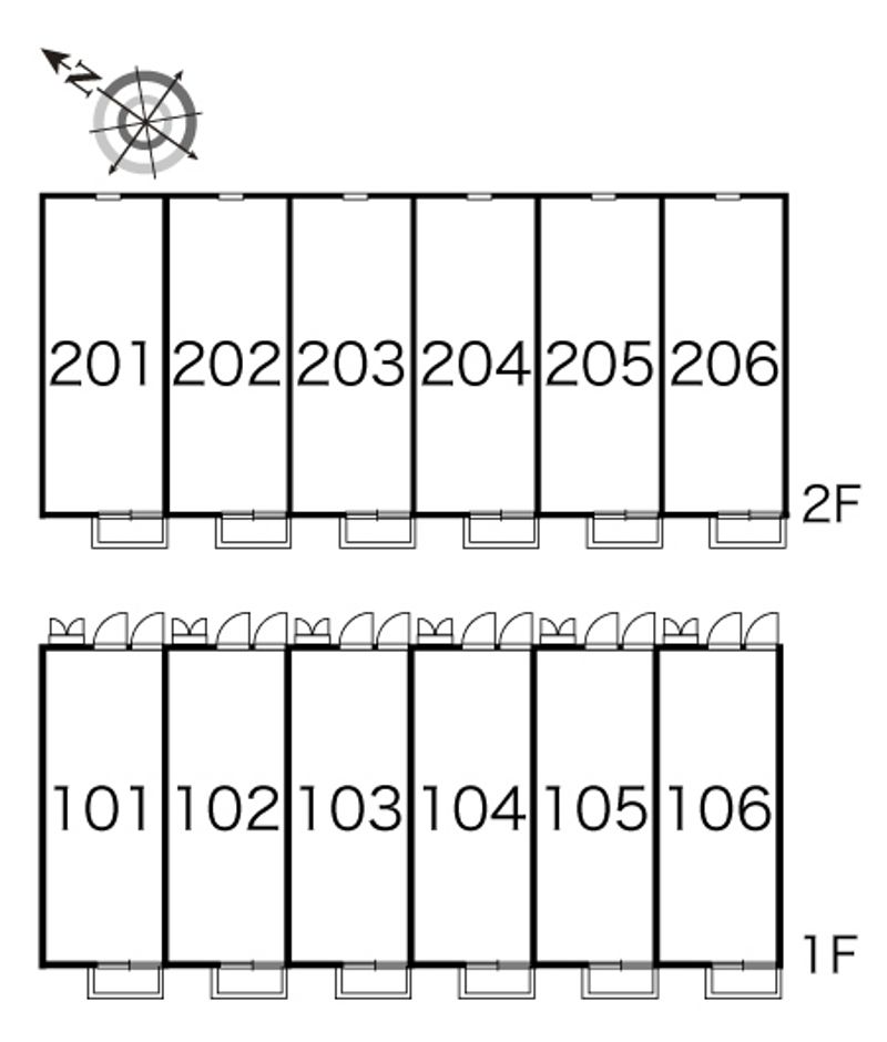 レオパレスサライ 間取配置図