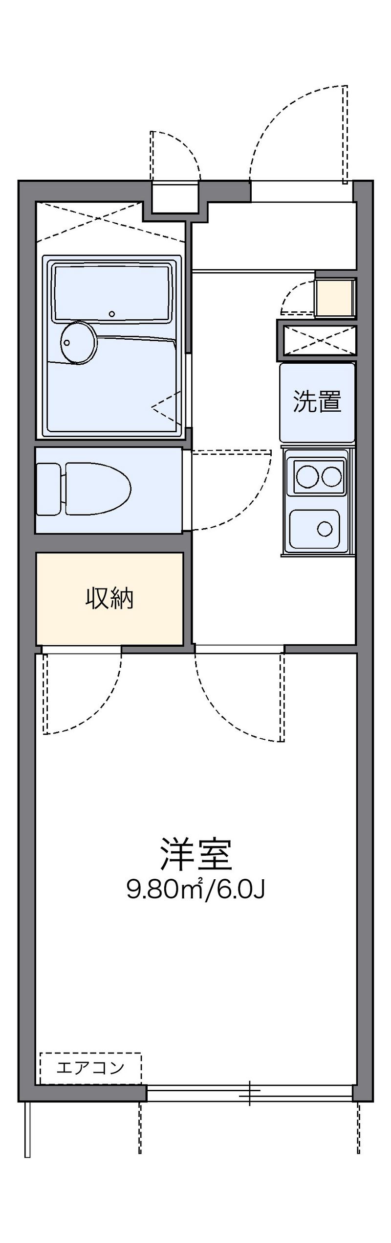 レオパレス吉川 間取図