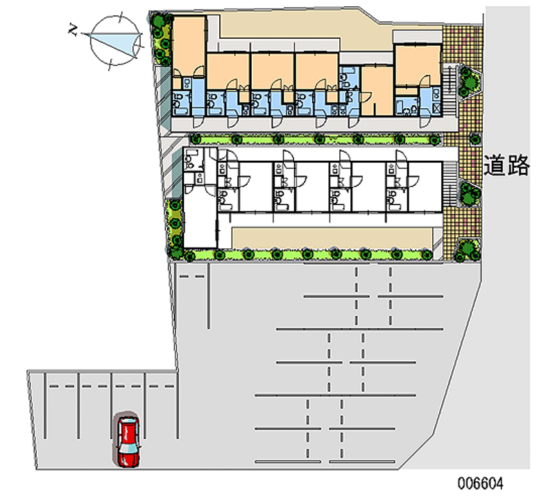 レオパレスシェモアⅡ 区画図