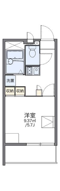 レオパレス月隈南 間取り図