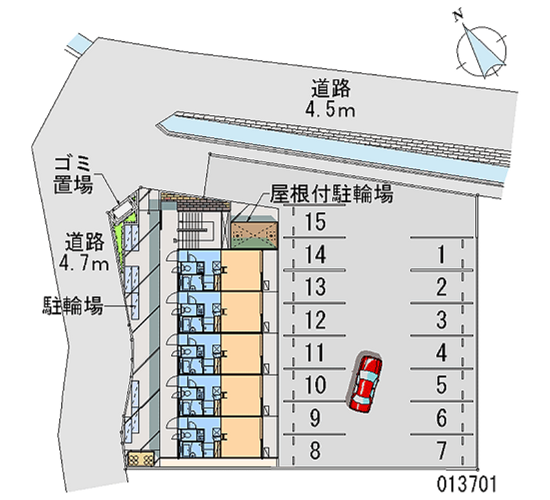 レオパレスアネックス壱番館 月極駐車場