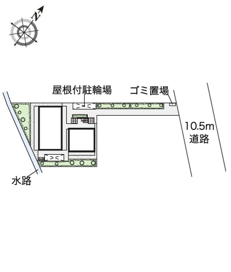 レオパレスＲｏａｄ　＆　Ｓｋｙ 配置図